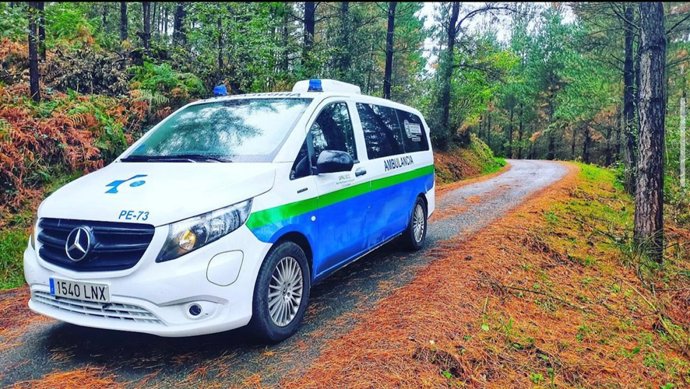 Una de las ambulancias