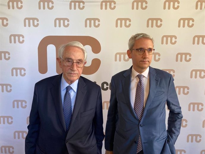 El presidente de Miquel y Costas, Jordi Mercader Miró; y el vicepresidente ejecutivo, Jordi Mercader Barata.