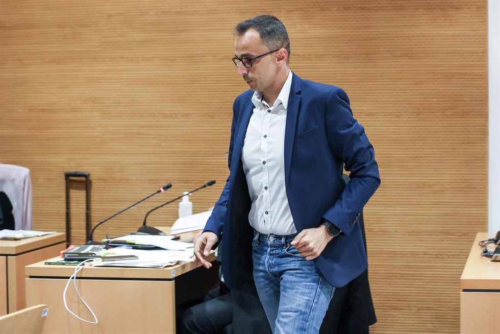 El asesino confeso de la joven paraguaya residente en Lanzarote Romina Celeste Núñez, Raúl Díaz Chacón, en la Ciudad de la Justicia ante la Sección Segunda de la Audiencia Provincial de Las Palmas, a 2 de junio de 2023, en Las Palmas de Gran Canaria, Gr
