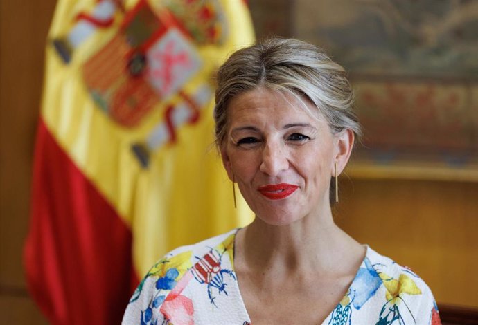 La vicepresidenta segunda del Gobierno y ministra de Trabajo y Economía Social y líder de la coalición Sumar, Yolanda Díaz, en una imagen de archivo.