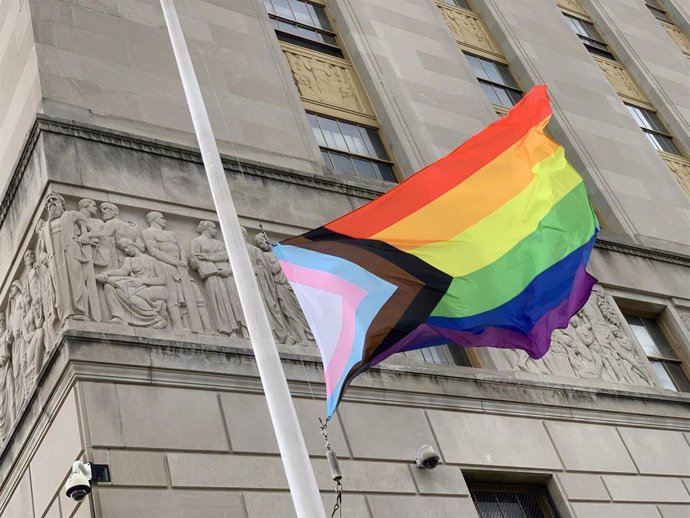 Archivo - Bandera LGTBI en Nueva York