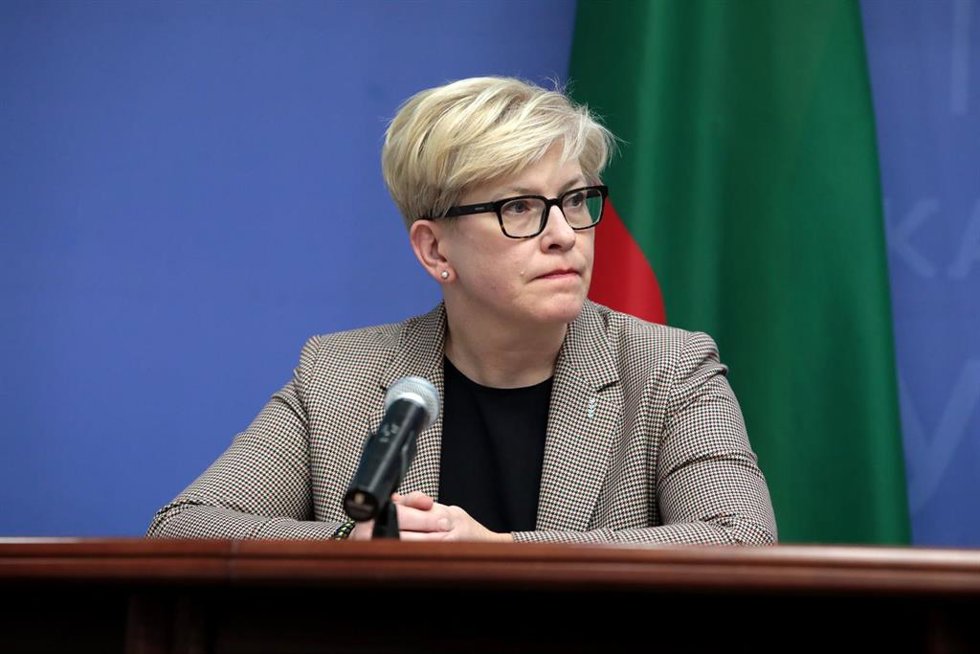 Archivo - La primera ministra de Lituania, Ingrida Simonyte.