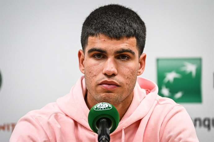 Carlos ALCARAZ of Spain during Roland-Garros 2023, Grand Slam tennis tournament, Previews on May 26, 2023 at Roland-Garros stadium in Paris, France - Photo Matthieu Mirville / DPPI