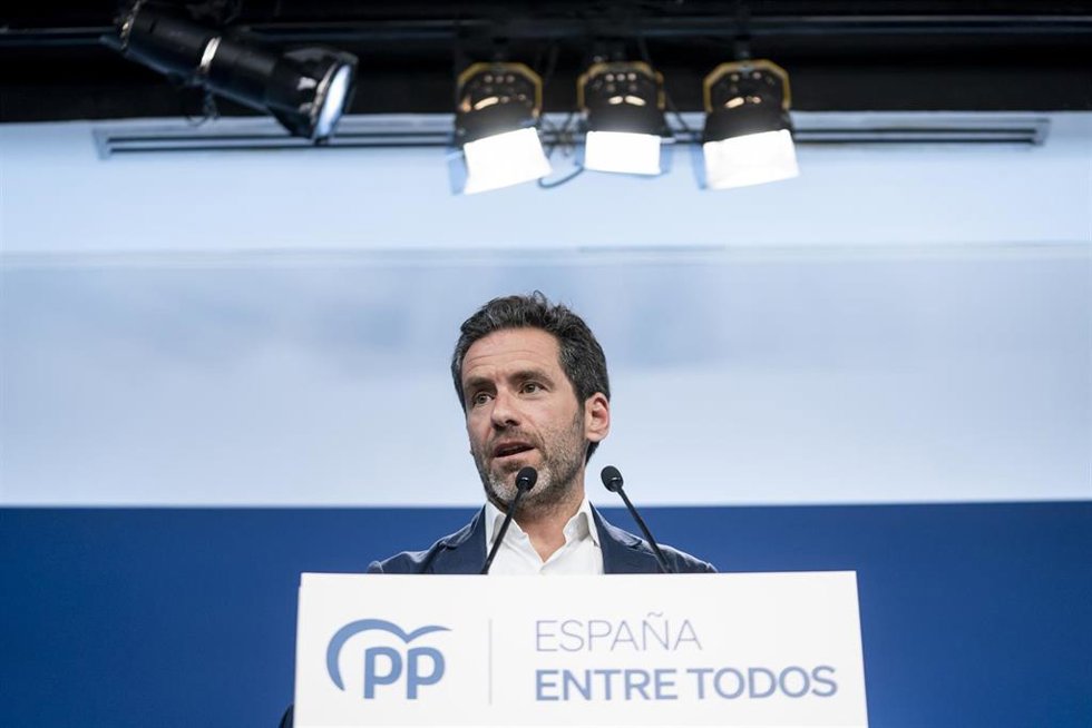 Archivo - El portavoz del comité de campaña del PP, Borja Sémper, ofrece una rueda de prensa posterior a la reunión del Comité de Dirección del Partido Popular, en la sede del partido, a 24 de abril de 2023, en Madrid (España).