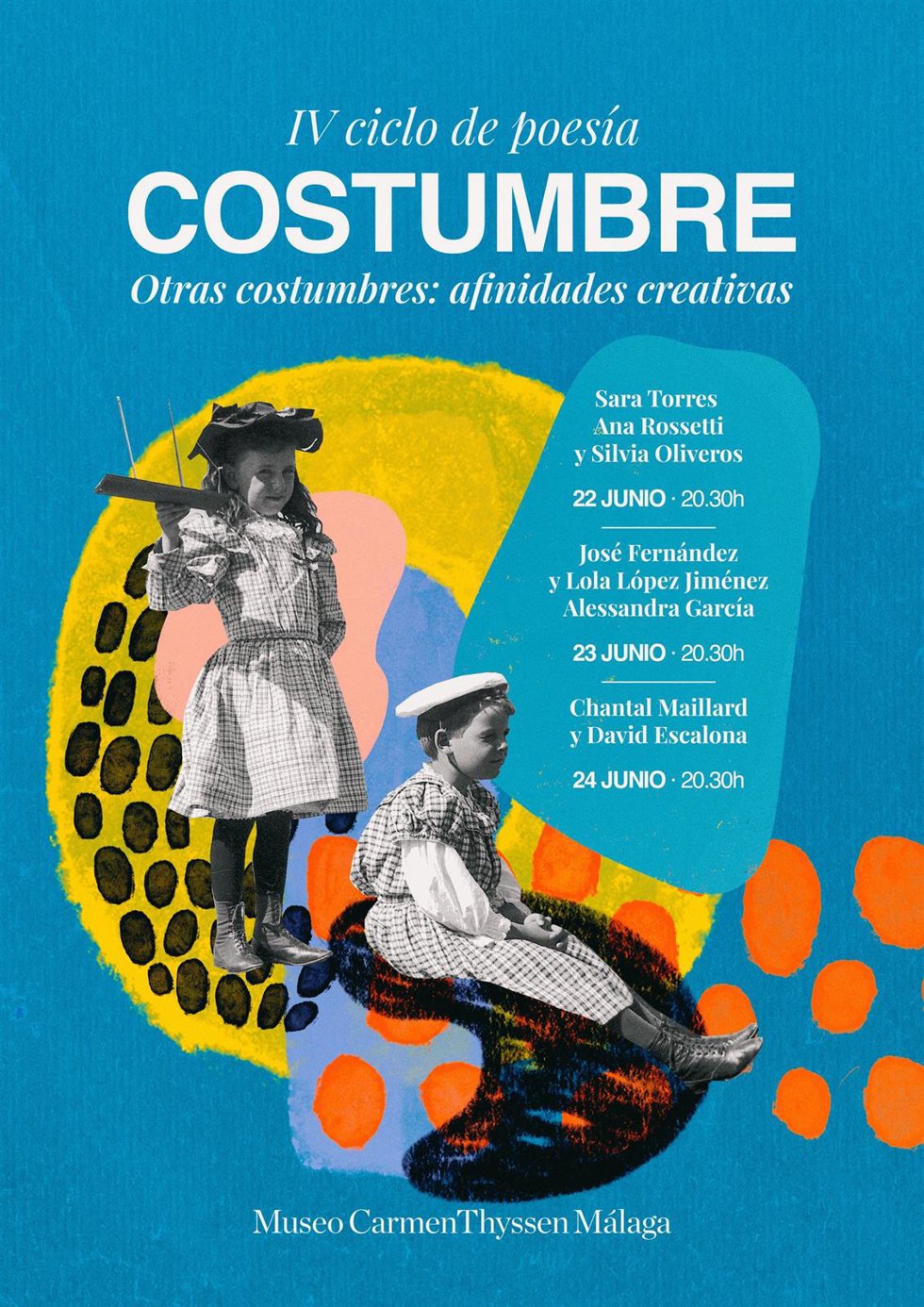 El ciclo 'Costumbre' explora en el Museo Carmen Thyssen Málaga la vinculación entre la poesía, música, teatro y artes visuales.