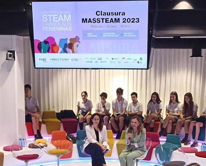 María Calvo en la clausura de MASSTEAM 2023.