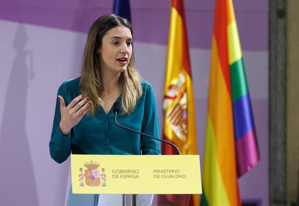 Archivo - La ministra de Igualdad, Irene Montero