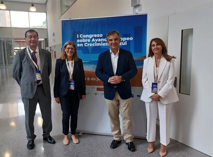 El consejero en funciones de Medio Ambiente, Mar Menor, Universidades e Investigación, Juan María Vázquez, participa en la inauguración del I Congreso Internacional sobre Avance Europeo en Crecimiento Azul