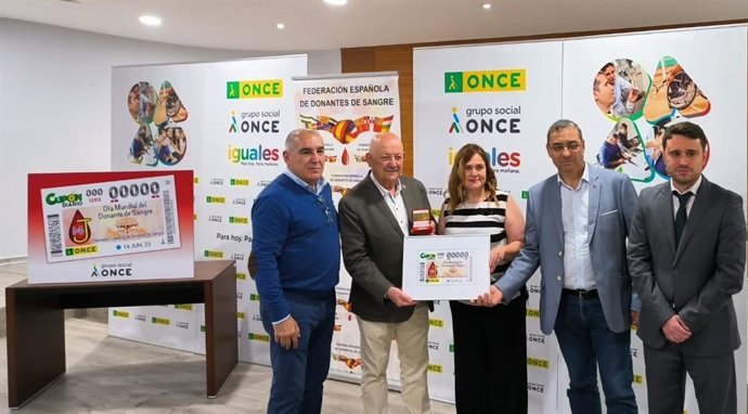 La ONCE dedica un cupón al Día Mundial del Donante de Sangre, para apoyar la donación