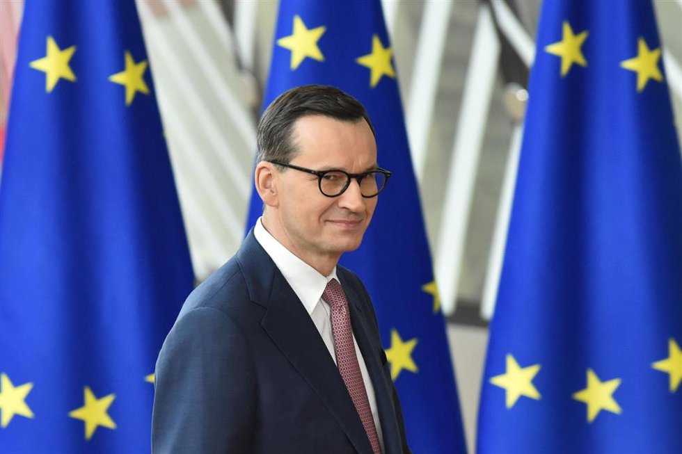 Archivo - Mateusz Morawiecki, primer ministro de Polonia, en Bruselas