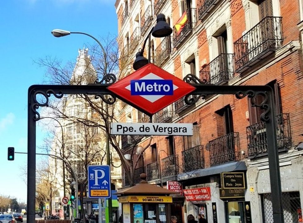 Archivo - Imagen de la estación de Metro de Príncipe de Vergara.