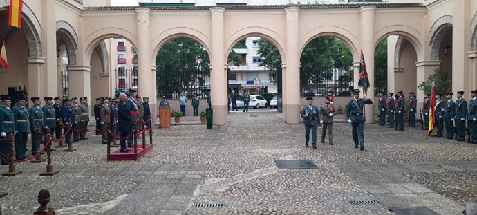 Acto conmemorativo del 179 aniversario de la fundación de la Guardia Civil en el Acuartelamiento de Santo Domingo en Badajoz