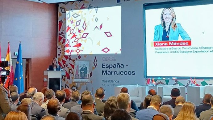 La secretaria de Estado de Comercio, Xiana Méndez, en el 'Encuentro Empresarial España Marruecos'.