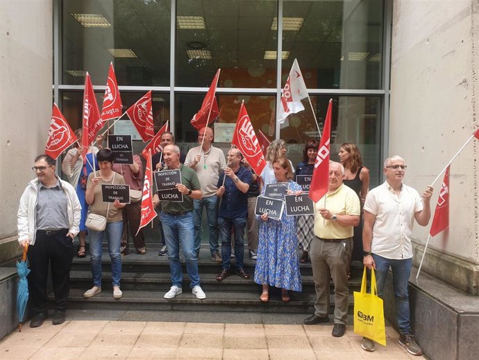 Concentración de los sindicatos de la Inspección de Trabajo
