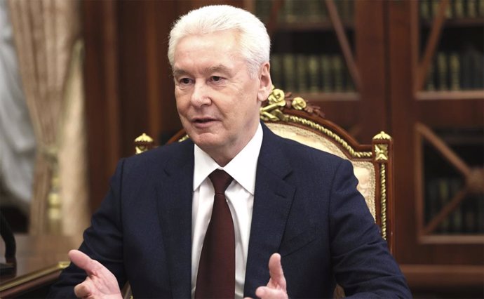 Archivo - January 20, 2022, Moscow, Moscow, Russia: Moscow Mayor Sergei Sobyanin during a face-to-face meeting with Russian President Vladimir Putin at the Kremlin, January 20, 2022 in Moscow, Russia.