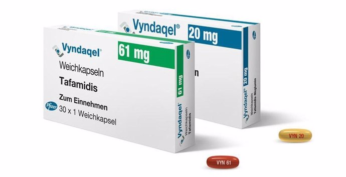 Archivo - 'Vyndaqel' (tafamidis), de la compañía farmacéutica Pfizer.