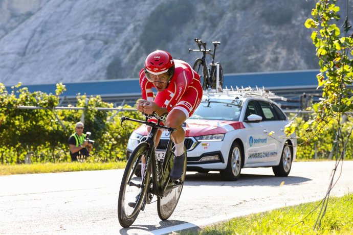 Archivo - El ciclista dans Mikkel Bjerg (UAE Team Emirates)