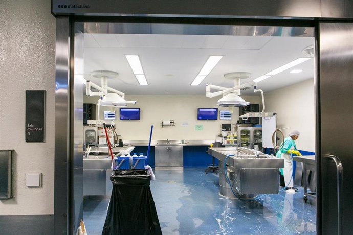 Una sala de autopsia del Institut de Medicina Legal i Cincies Forenses de Catalunya (Imelec).