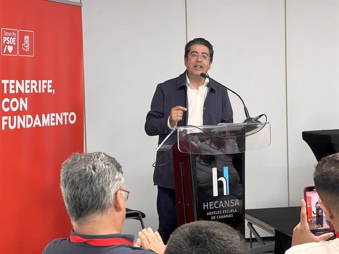 Pedro Martín, secretario general del PSOE en Tenerife