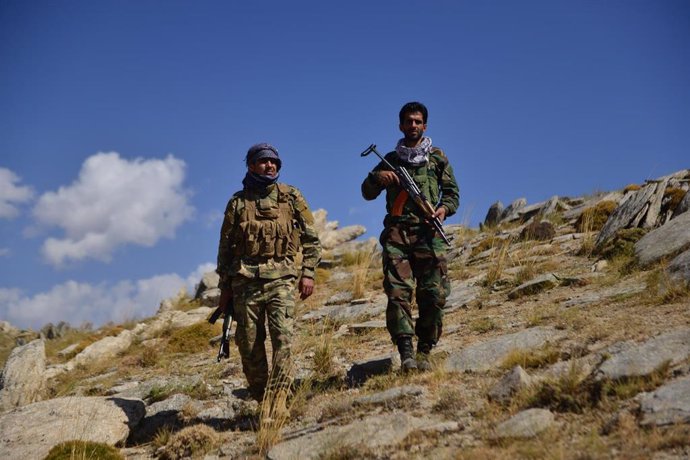 Archivo - Combatientes anti talibán en Panjshir, Afganistán