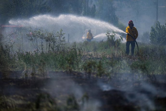 Incendio forestal en Kamloops, Canadá