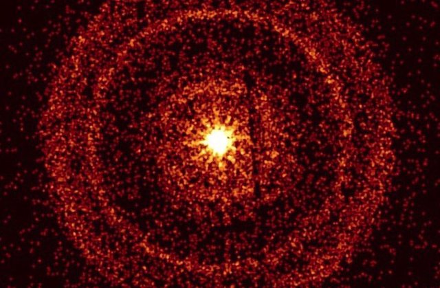 El resplandor del estallido de rayos gamma más brillante de todos los tiempos, capturado por el telescopio de rayos X del Observatorio Neil Gehrels Swift.