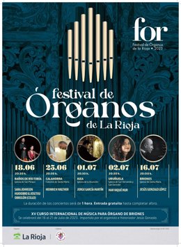 CARTEL DEL FESTIVAL DE ÓRGANOS DE LA RIOJA
