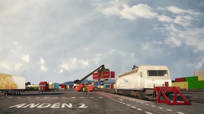 La conexión ferroviaria con la Ciudad Agroalimentaria y del Transporte de la Región de Murcia permitirá exportar mercancías al corazón de Europa de forma más eficiente y sostenible.