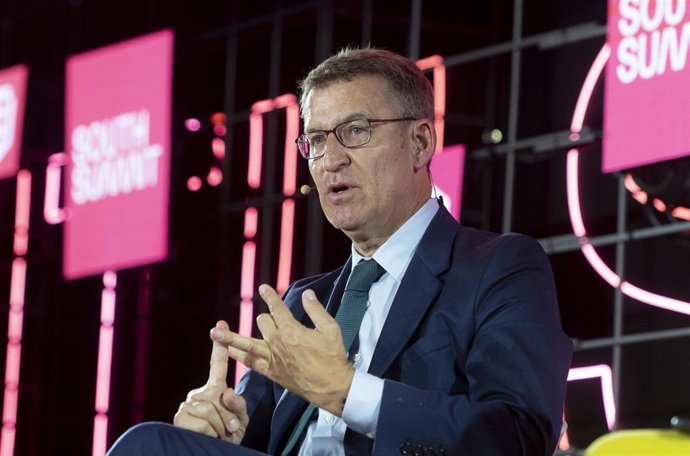 El presidente del Partido Popular, Alberto Núñez Feijóo, en las jornadas.