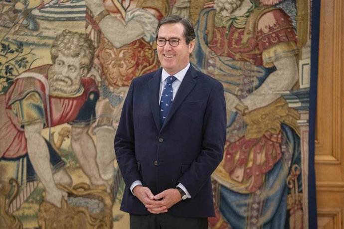 Archivo - El presidente de la CEOE, Antonio Garamendi