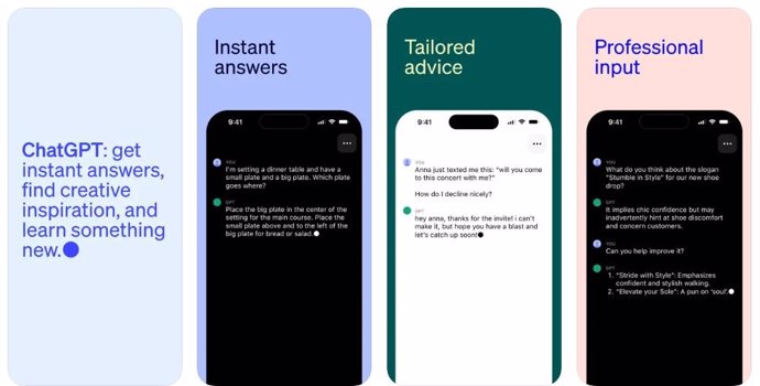 ChatGPT en iOS