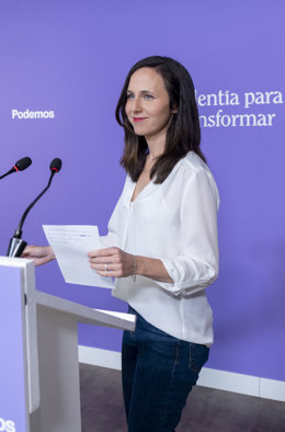 La líder de Podem i ministra de Drets Socials, Ione Belarra