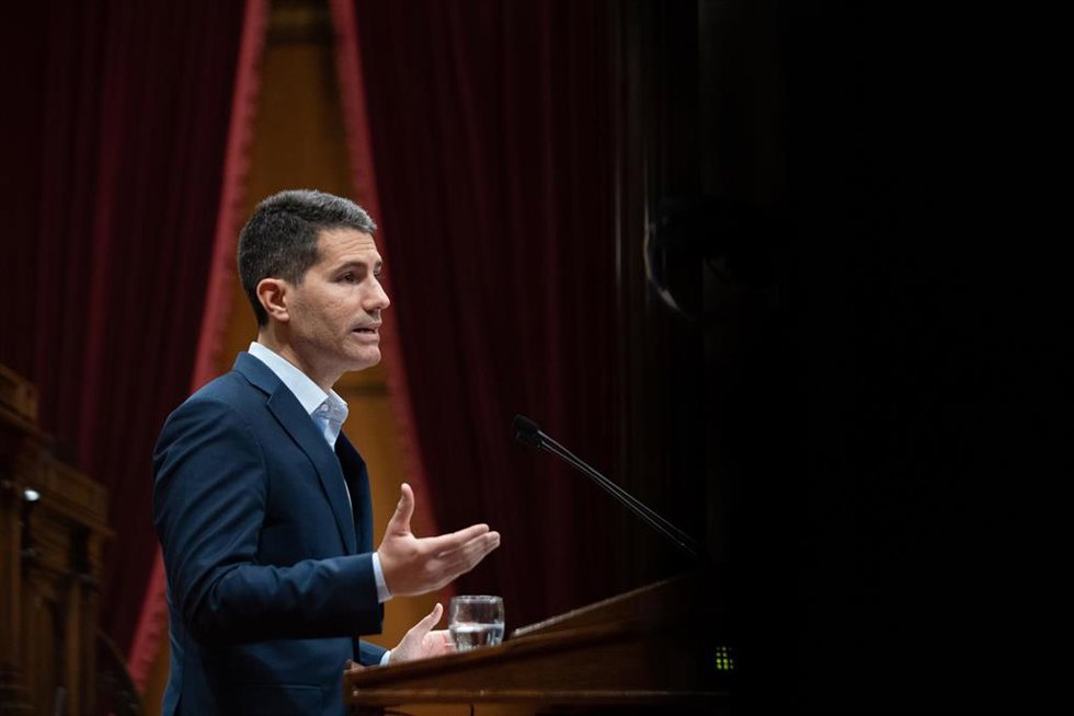 Archivo - El portavoz de Cs en el Parlament, Nacho Martín Blanco, interviene durante el pleno de debate a la totalidad de los Presupuestos catalanes 2023, en el Parlament, a 14 de febrero de 2023, en Barcelona, Catalunya (España). El pleno del Parlament