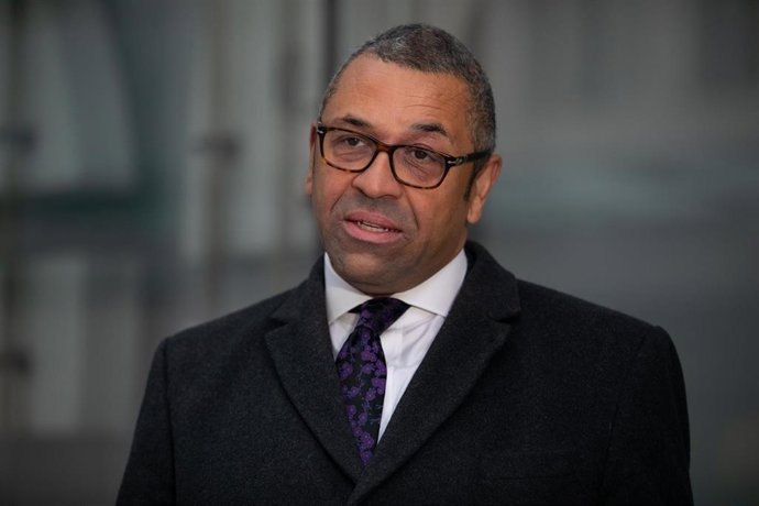 Archivo - El ministro de Exteriores de Reino Unido, James Cleverly