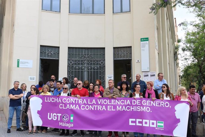 Concentración de CCOO y UGT.