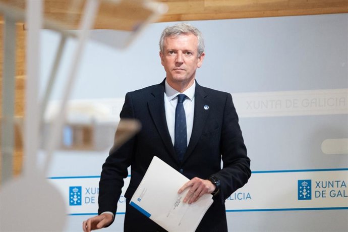 El presidente de la Xunta, Alfonso Rueda, tras el Consello.