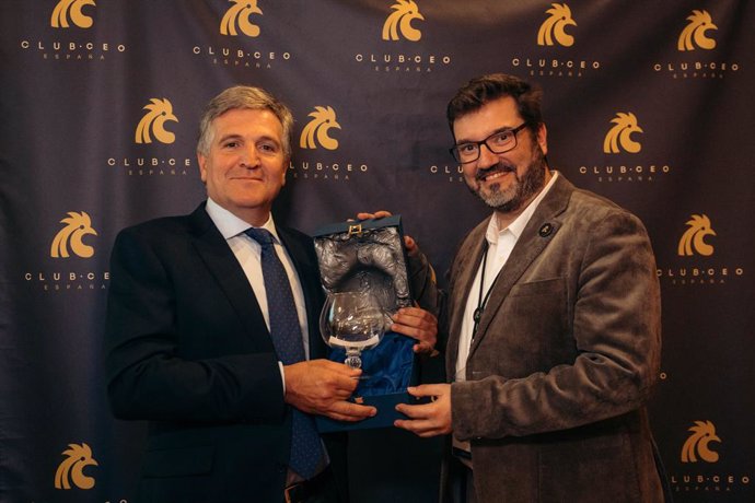 Alfonso Jiménez, CEO de Cascajares, recoge el premio