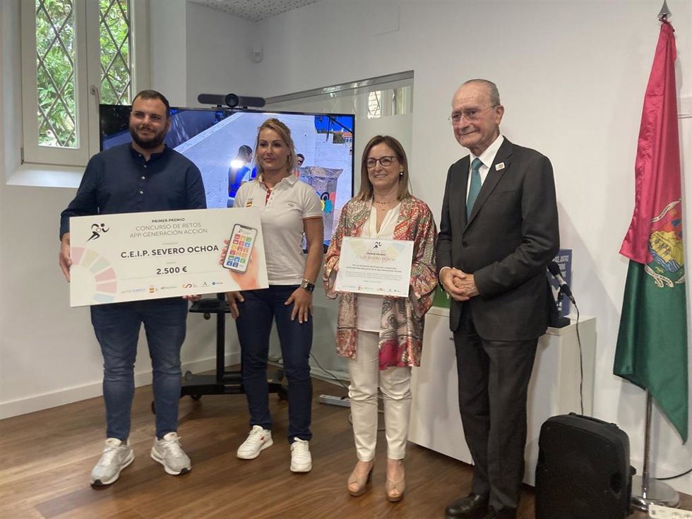 Recogida de premios.
