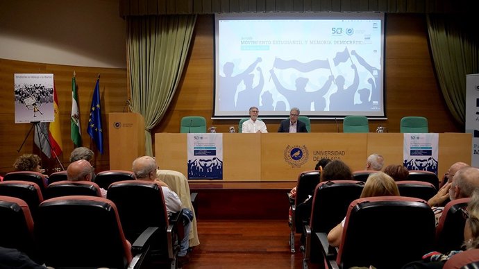 Jornada 'Movimiento Estudiantil y Memoria Democrática' en la Universidad de Málaga.