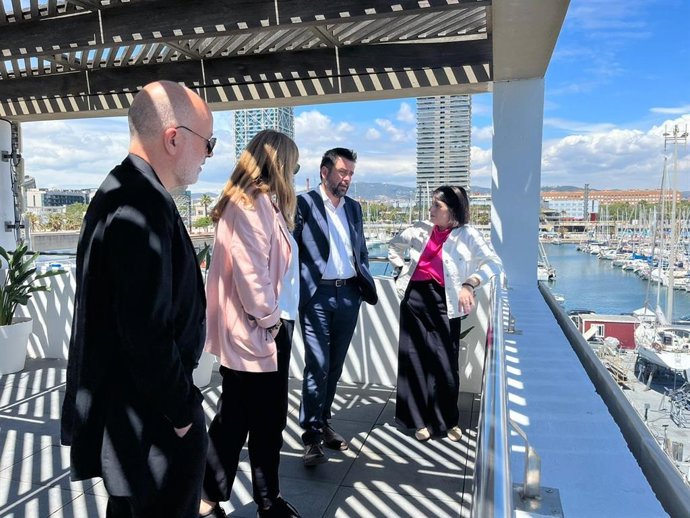 Fran Gozález en el Port Olimpic de Barcelona.