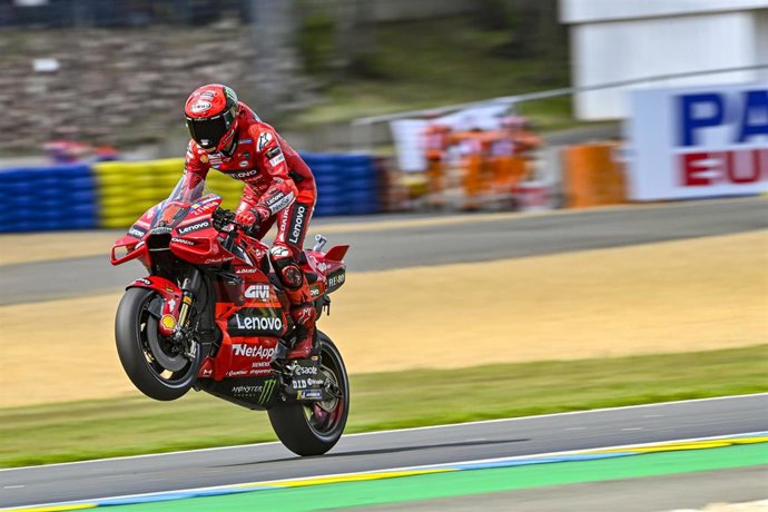 El piloto italiano Francesco Bagnaia durante el Gran Premio de Francia 2023