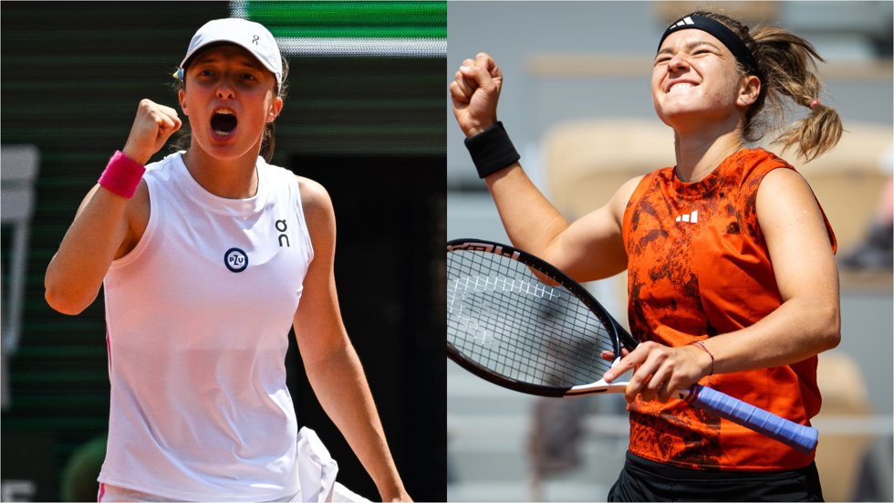 Iga Swiatek  y Karolina Muchova
