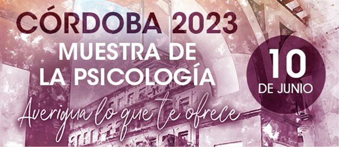 Cartel de la Muestra de la Psicología para acercar la profesión a la ciudadanía en Córdoba.