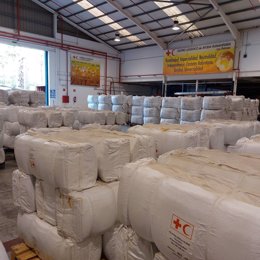 Kits de ayuda enviados por Cruz Roja Española a Sudán.