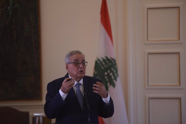 Archivo - El ministro de Exteriores de Líbano, Abdalá Bou Habib