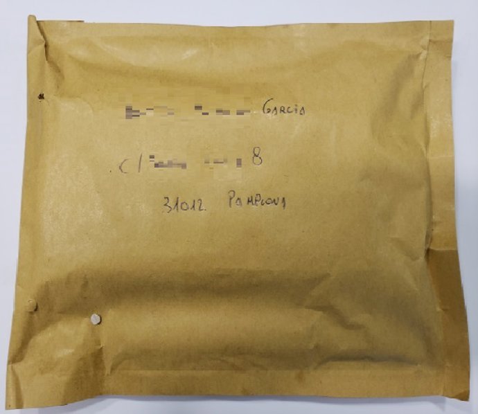 Imagen de uno de los paquetes.