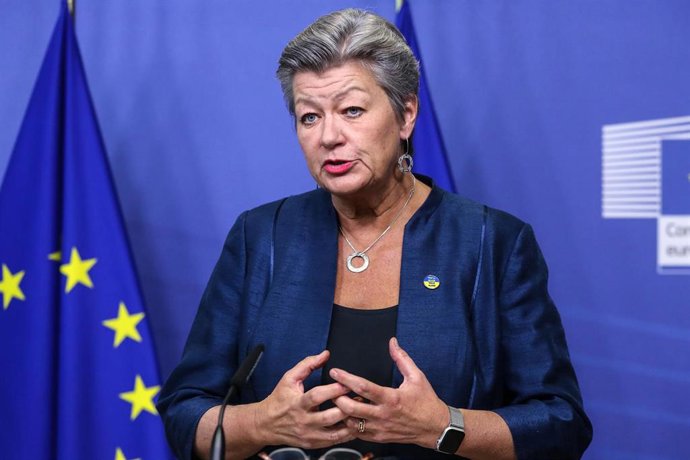 Archivo - La comisaria europea de Interior, Ylva Johansson