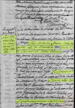 Documento histórico.