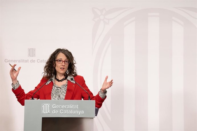 Archivo - La consellera de Igualdad y Feminismos de la Generalitat, Tnia Verge, ofrece una rueda de prensa tras el Consell Executiu semanal, en el Palau de la Generalitat, a 7 de marzo de 2023, en Barcelona, Catalunya (España). Durante la rueda de pren