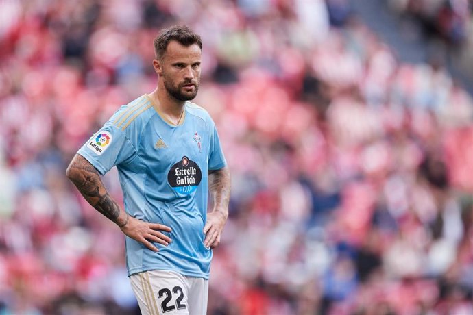 El delantero suizo Haris Seferovic durante un partido con el Celta